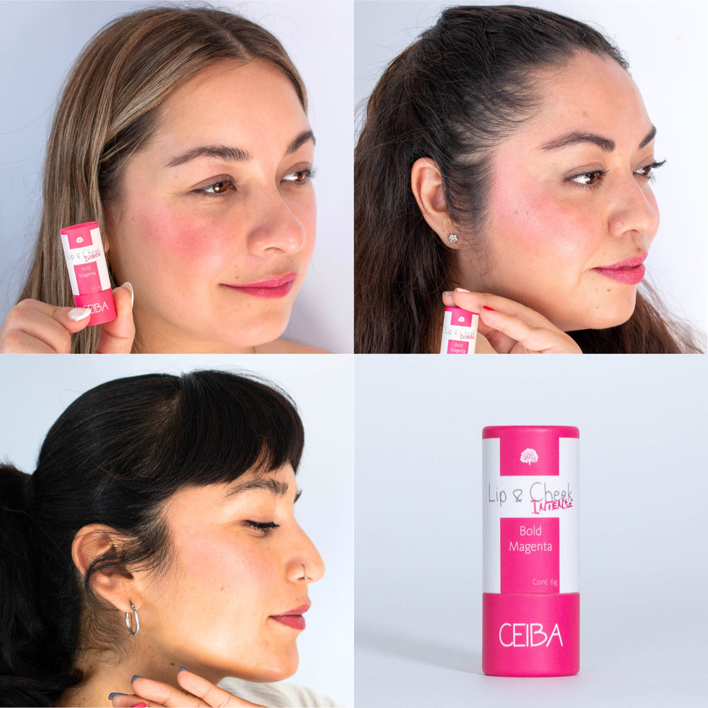 Bálsamo Lip & Cheek Intense: BOLD MAGENTA