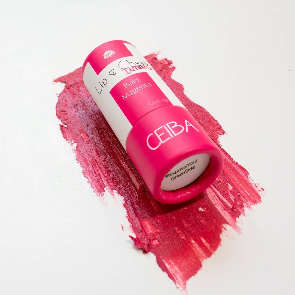 Bálsamo Lip & Cheek Intense: BOLD MAGENTA