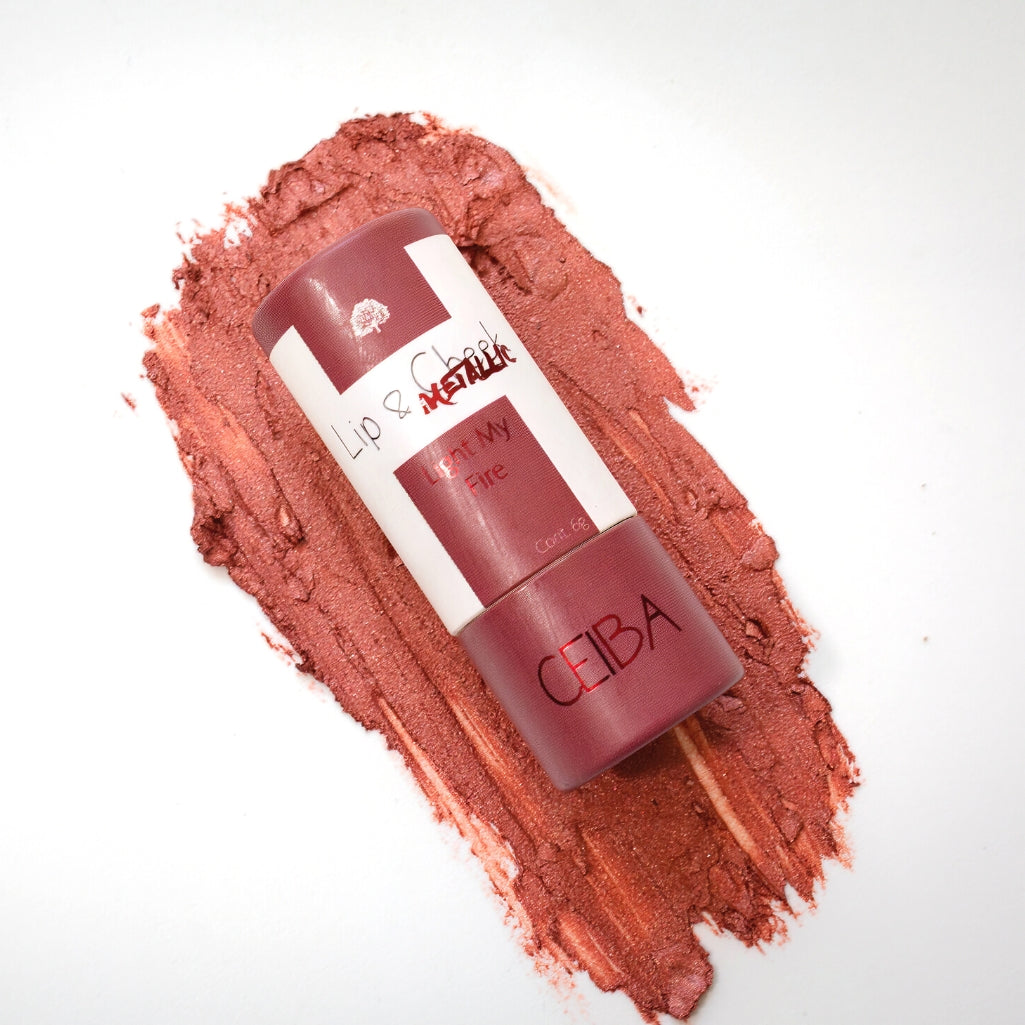 Bálsamo Lip & Cheek Metallic: LIGHT MY FIRE