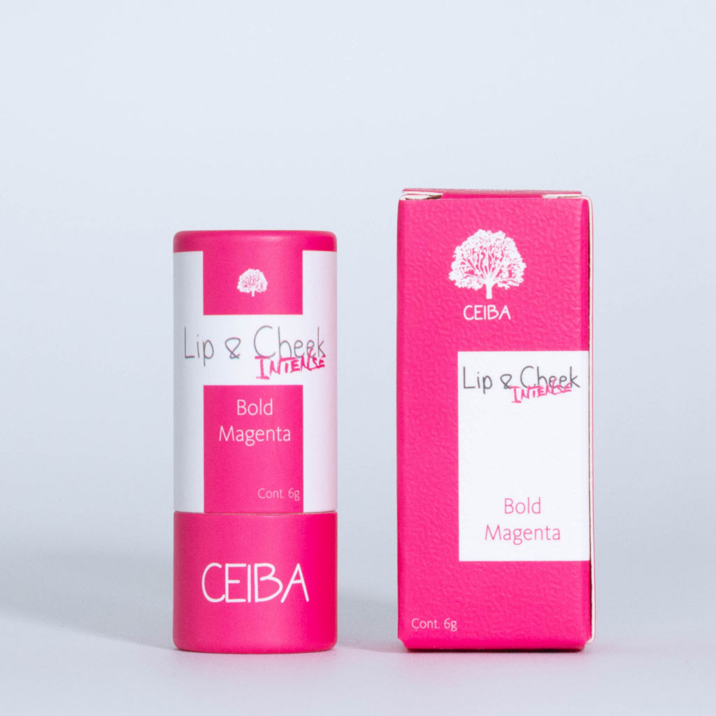 Bálsamo Lip & Cheek Intense: BOLD MAGENTA
