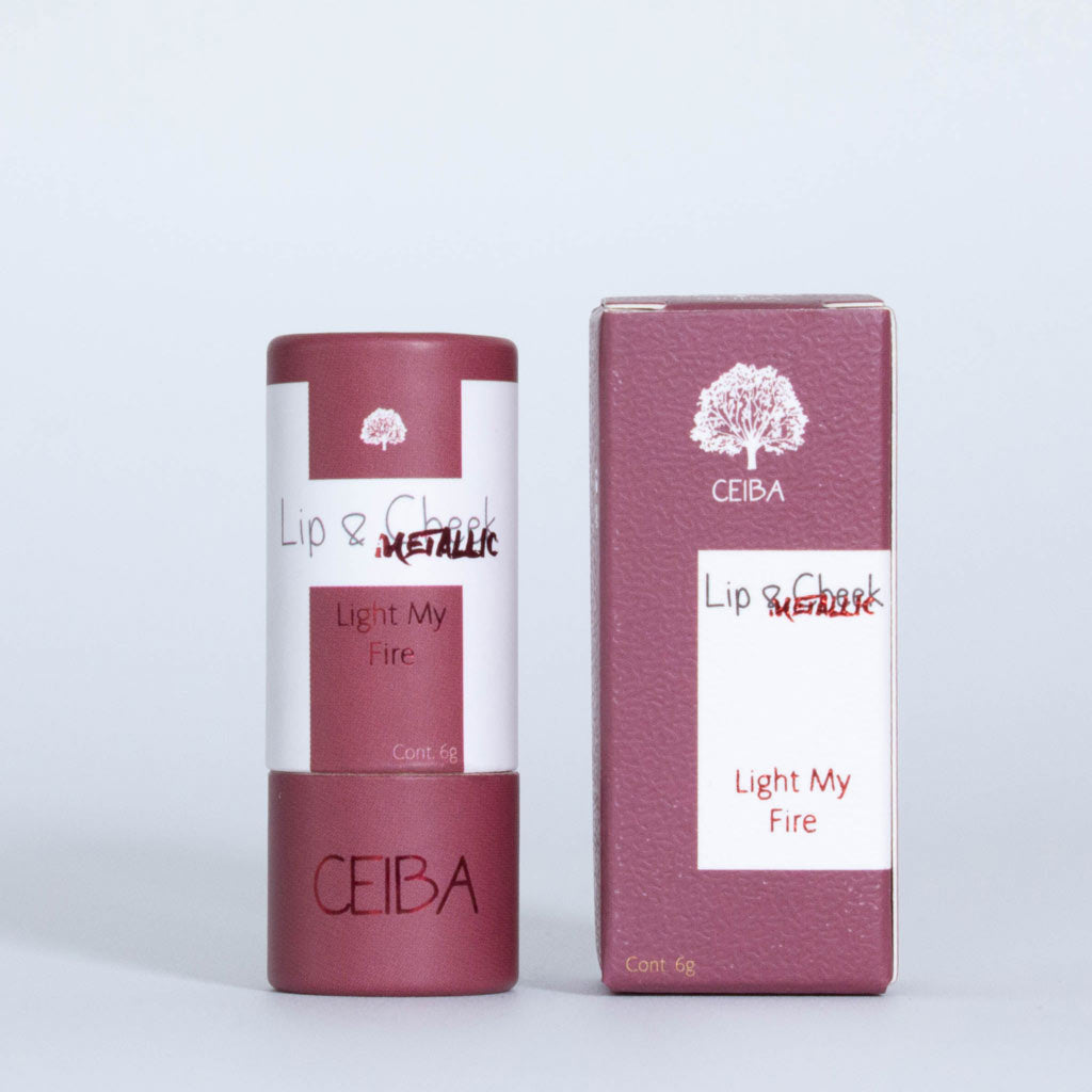 Bálsamo Lip & Cheek Metallic: LIGHT MY FIRE