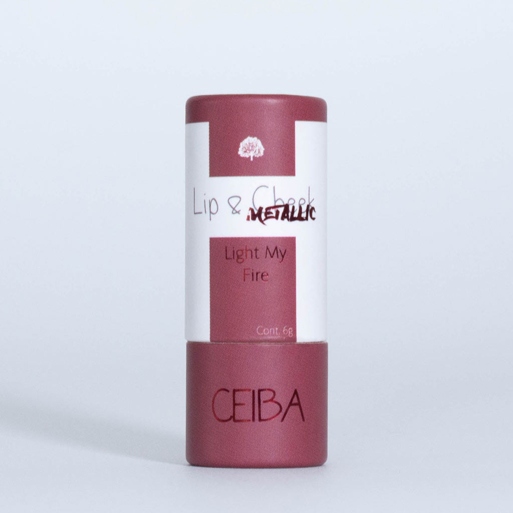 Bálsamo Lip & Cheek Metallic: LIGHT MY FIRE